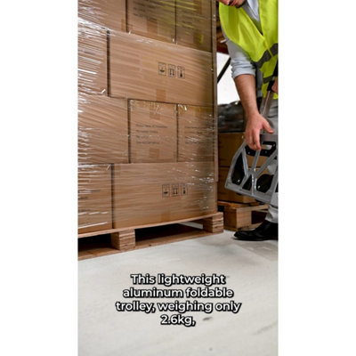 Folding Sack Truck Trolley 80Kg Portable Moving Trolley Cart For Boxes Luggage from B&Q