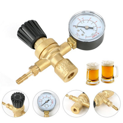 Mini Mig Gas Bottle Regulator With Gauge Welding For Disposable Argon Co2 Bottle from B&Q
