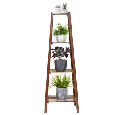  - Bamboo Plant Stand Ladder Shelf Tall Plant Rack Flower Pots Holder Display