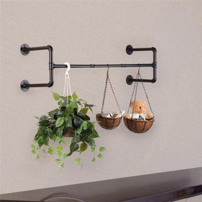  - Ultra Strong Industrial Style Pipe Clothes Rack Coats Hanging Storage For Closet