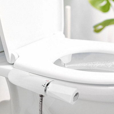  - Self Cleaning Dual Nozzle Bidet Attachment For Toilet Seat Water Spray
