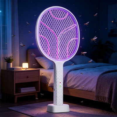  - Electric Fly Zapper Racket Killer Insect Bug Swatter Mosquito