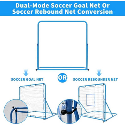 Soccer Goal Backyard Soccer Net Frame Foldable Training Equipment