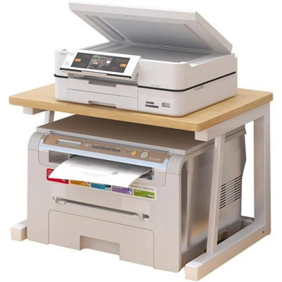  - Under Desk Printer Stand 2 Tier Printer Cart Rack Storage Shelf