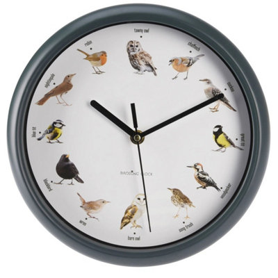 Birdsong Wall Clock With 12 Bird Designs And Hourly Chirps from B&Q