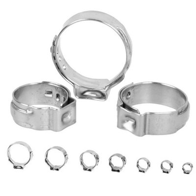 130X Mini Hose Clamp O Clips Fuel Line Petrol Pipe Clamps Air Hose Crimping Tool from B&Q