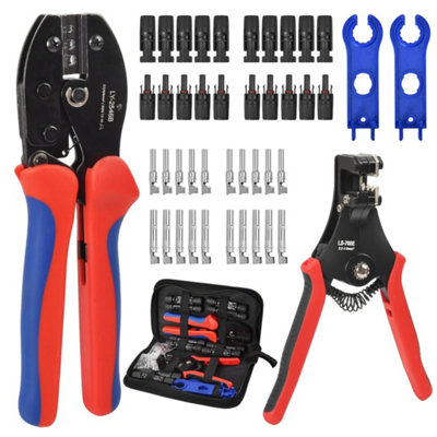  - Solar-Panel Cable Wire Connectors Crimper Pv Crimping Pliers Tool