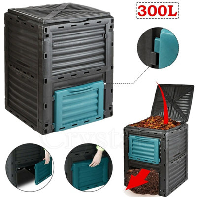 300L Garden Composter Bin Organic Waste Compost Converter from B&Q