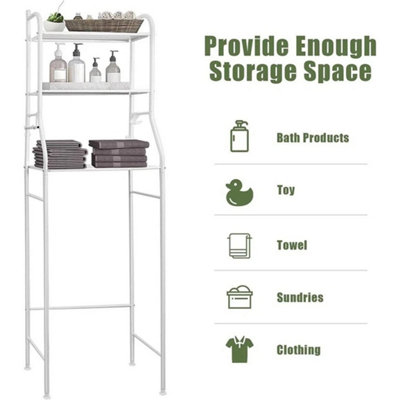  - Over Toilet Storage Rack 3Tier Bathroom Laundry Washing Machine Shelf Organizer