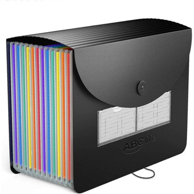  - A4 Expanding File Organiser Paper 25 Pocket Expanding A4 Box Document Folder