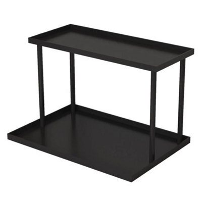  - 2Tier Metal Countertop Organizer Shelf Coffee Mug Rack Kitchen Storage Holder