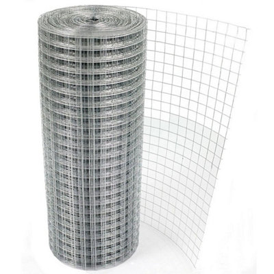  - 90Cmx8M Galvanized Welded Wire Fencing Poultry Mesh Garden Fence Protection