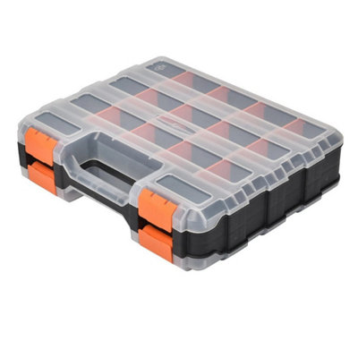  - Type A 34 Compartments Tool Organiser/compartment Box Double Side Tool Organizer Hardware Box Storage For Screws Nuts Small Parts