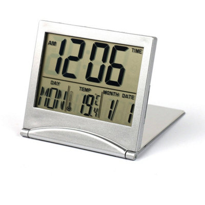  - Desk Digital Lcd Alarm Clock Day Date Display Time Calendar Temperature Snooze