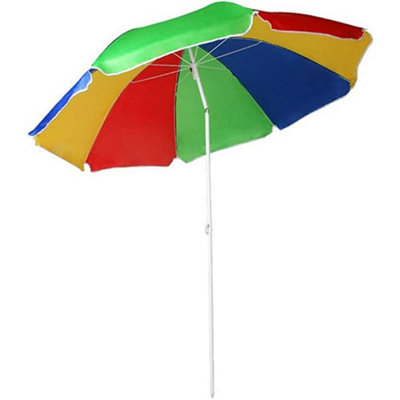 MultiColour Garden Beach Patio Tilt Umbrella Parasol from B&Q