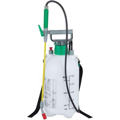 5L Garden Pressure Sprayer  Portable Hand Pump Chemical Weed Spray Bottle from B&Q