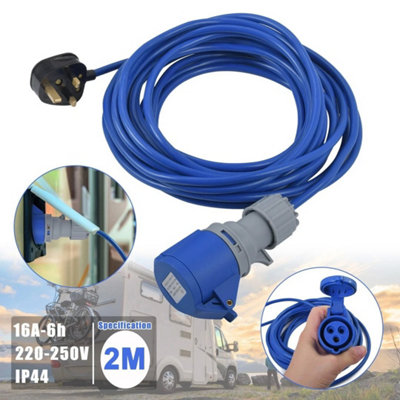 13A To 16A 240V Heavy Duty Caravan Motorhome Mains Hookup Cable Lead from B&Q