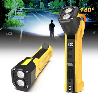 Usb Rechargeable Led Cob Inspection Work Light Flexible Magnetic Torch from B&Q