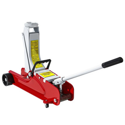 Red Hydraulic Low Profile Jack 2.5 Ton 8-38Cm Racing Car Kit from B&Q