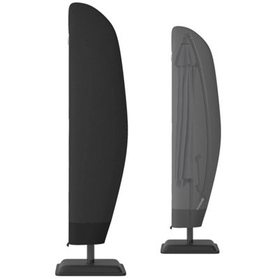 Black Parasol Cover For Patio Cantilever Banana Umbrella from B&Q