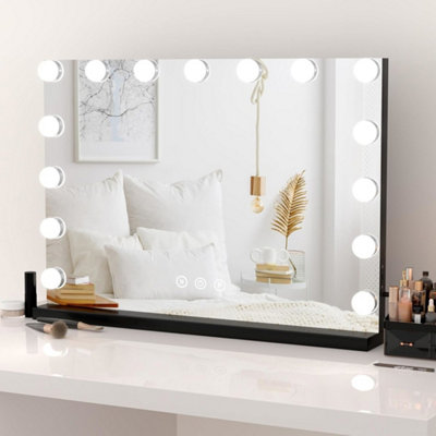 Vanity Mirror With Led Light Bluetooth Speaker 80X60Cm from B&Q