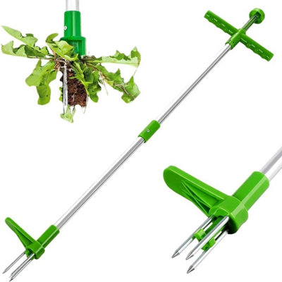 Weed Puller Weeder Twister Twist Pull Claw Garden Lawn Root Killer Remover Tools from B&Q
