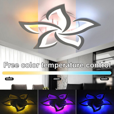 Modern Ceiling Light 3 Colour Dimmable & Rgb Ceiling Lamp With Remote Control from B&Q