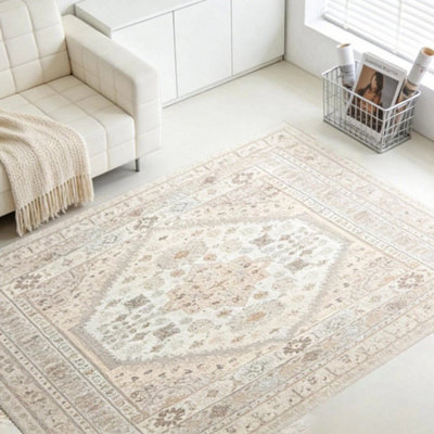 Vintage Persian Traditional Oriental Washable Rugs Living Room