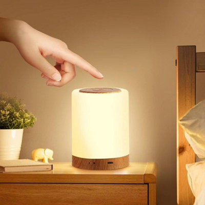  - Night Light Kids & Baby Rechargeable Touch Table Lamp 7-Color 3 Brightness Level