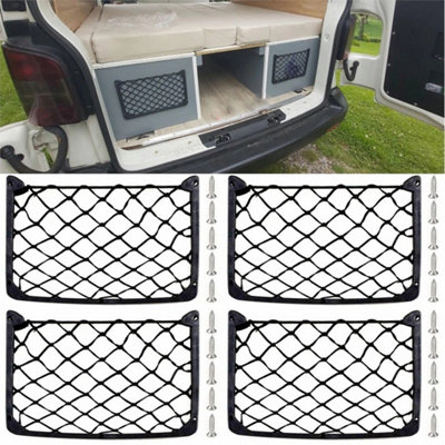 4X Large Storage Net Pocket Camper Van Caravan Organizer Holder For Vw T4 T5 T6 from B&Q