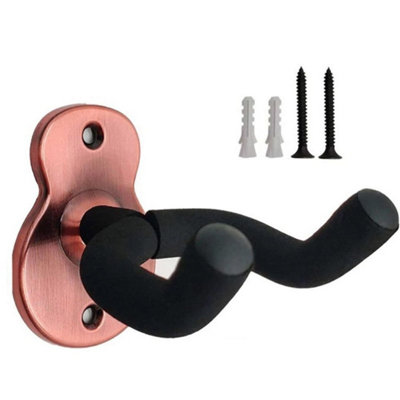 Red & Bronze Wall Mount Guitar Hanger Non-Slip For Guitar Ukulele Uk from B&Q