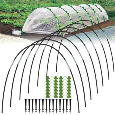 90Pcs Plant Tunnel Hoops Greenhouse Support Frames For Garden Netting from B&Q