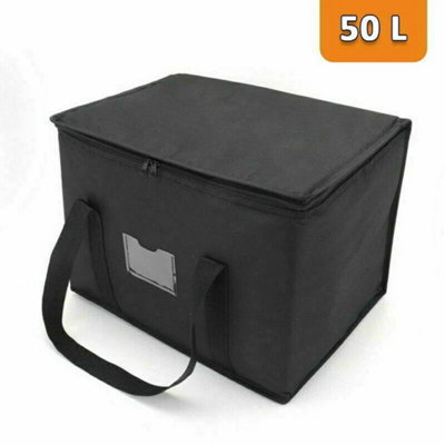  - Large Insulated Lunch Bag Adult Kids Men Thermal Cool Hot Food Storage Tote Box 50L