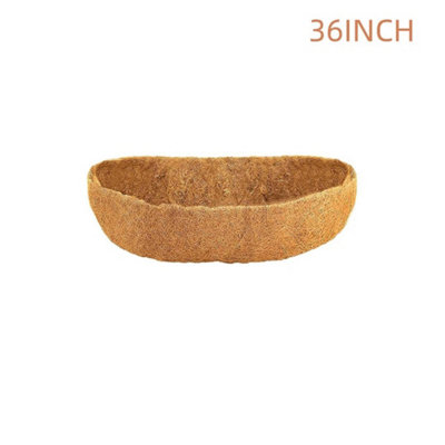  - Trough Coconut Liner Planting Flower Wall Hanging Basket Planter Window Box 36 Inch