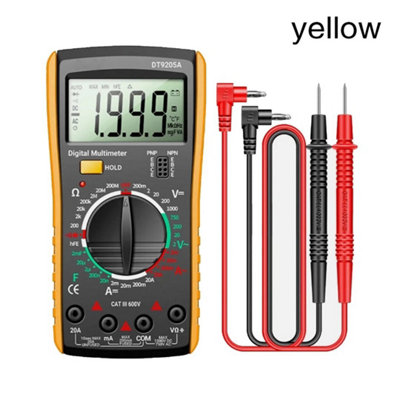Professional Digital Multimeter Voltmeter Ammeter Ohmmeter Multi Tester Meter