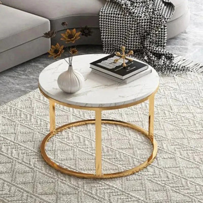  - Nesting Coffee Tables Set Of 2 Round Stacking Sofa Side Tables
