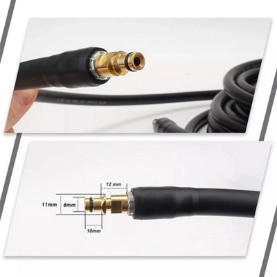 50Ft 15M Replacement High Pressure Washer Hose Extension Jet Power Wash Car Pipe from B&Q