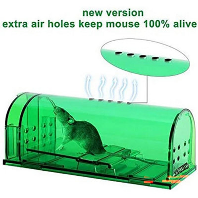 4Pcs Green Trap Mouse Trap Live Catch And Release Reusable No Kill Mousetrap from B&Q