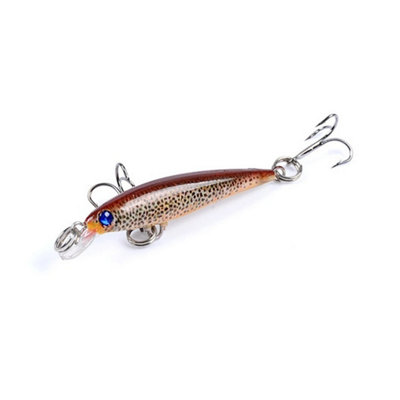 6Pcs Fishing Lures Trout Chub Perch Pike Minnow Mini Countdown Crank Bait 2.2G from B&Q