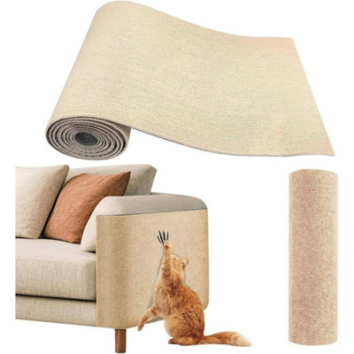 Self Adhesive Cat Scratching Pad Sofa Protector Mat Pet Carpet from B&Q