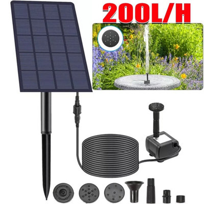 Solar Water Feature Pump For Garden Pool Pond Aquarium Fountain from B&Q