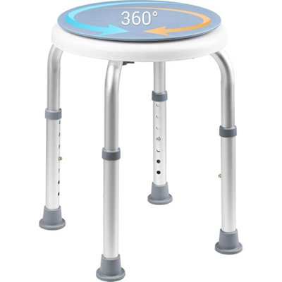 Rotating Seat Shower Chair Bathing Stool For Disabled Elderly from B&Q