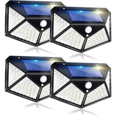  - Solar Power Pir Motion Sensor Wall Light Led Outdoor Garden Security Flood Lamp
