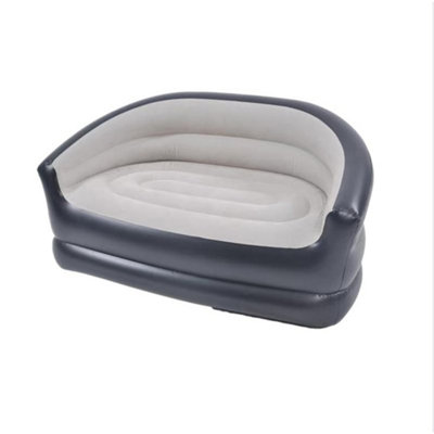2 Person Inflatable Sofa Couch Flocked Surface For Comfort & Durability from B&Q