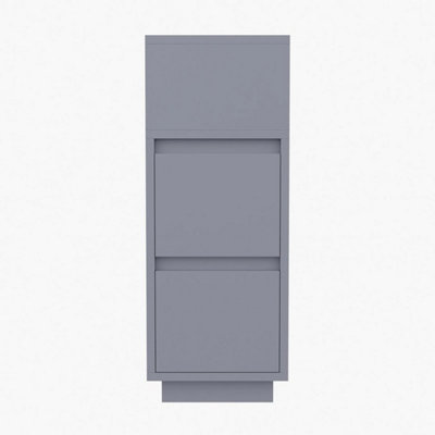  - Grey Bedside Table Drawer Cabinet End Side Table Bedroom Furniture Storage Nightstand