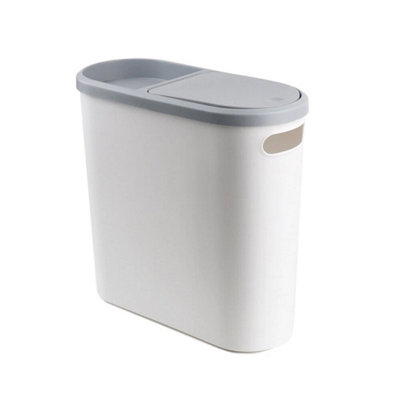 Bathroom Trash Can Garbage Can With Press Lid Slim Trash Bin For Toilet