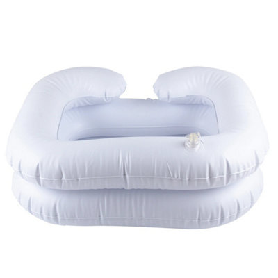Inflatable Blow Basin Portable Travel Hair Washing Aids Shampoo Sink Washbasin from B&Q