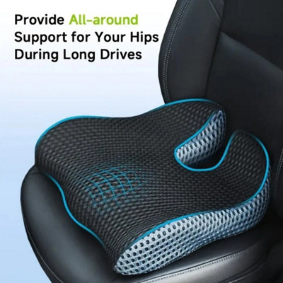 Memory Foam Car Seat Cushion For Driving Height Booster Adult Car Booster Seat from B&Q