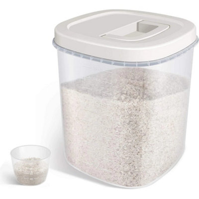 10L Rice Storage Container Airtight Food Storage Container With Lid from B&Q