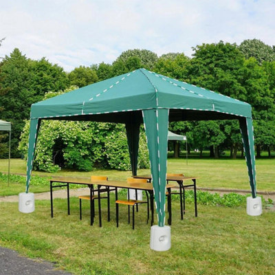 Gazebo Weights Legs Anchor Base Foot Marquee Stall Tent Feet Fill Water Sand 8Xweights from B&Q